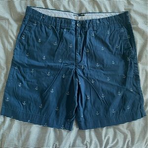 Men’s anchor print shorts